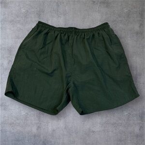 Vintage Ocean Pacific Green Shorts with Large logo On Back Size M